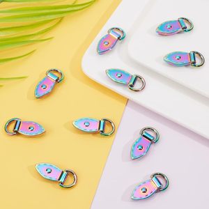 ตัวล็อคกระเป๋าโลหะรูปใบไม้หลากสีสัน WADORN Pack Rainbow พร้อมสายโซ่คล้องกระเป๋า - Product Image 4