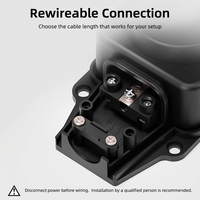 Pheiyon 16A 250V IP44 Prise de courant industrielle étanche avec auto-test en TPE, protection contre la pluie, pour extérieur, 3 prises