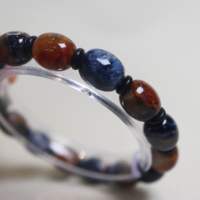 Bracelet en bois de pietersite rare, améliore la fréquence énergétique, pierre œil de tempête, quartz, bracelet en cristal d'énergie quantique
