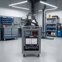 Amsxzo HY-5001 Changeur de liquide de frein à impulsions, machine de récupération et d'échange d'huile de frein synchrone 4 roues, 16 adaptateurs, équipement CE