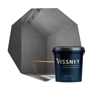 Vissney Gamazine Tasteless Inorganic Coating Paint OEM/ODM Service Long-Lasting Color Retention Micro Cement Wall Paint