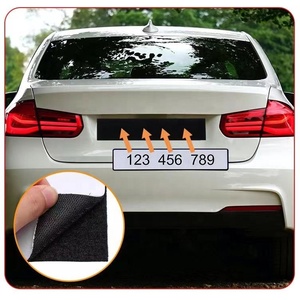 Autocollant de <span class=keywords><strong>plaque</strong></span> d'immatriculation allemand largement utilisé support de <span class=keywords><strong>plaque</strong></span> d'immatriculation de voiture crochet et boucle adhésif - Product Image 5