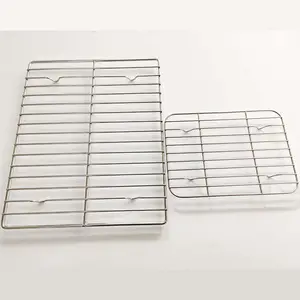 Custom Rectangular Food Grade Stainless Steel Baking Bread Oven Wire Mesh/Water Filter Rack/Drain Grease Grid