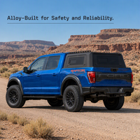 Couverture de benne rigide personnalisée en acier au carbone pour Ford Ranger/Everest GMC avec fenêtre coulissante manuelle, aileron arrière, verrouillage, étanche, sans perçage