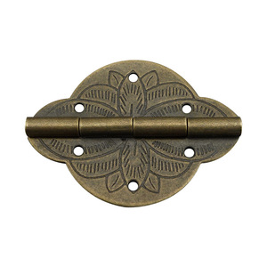 Bisagras de Cobre Retro, Estilo Chino Moderno, Montaje en Superficie, Bisagra Duradera para Muebles - Product Image 5