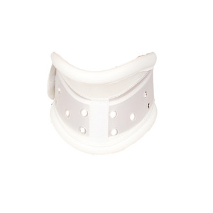 Collier cervical respirant en polymère de haute qualité, stabilisateur de soutien de la colonne vertébrale, blanc, taille SML, pour massage et bien-être - Product Image 4