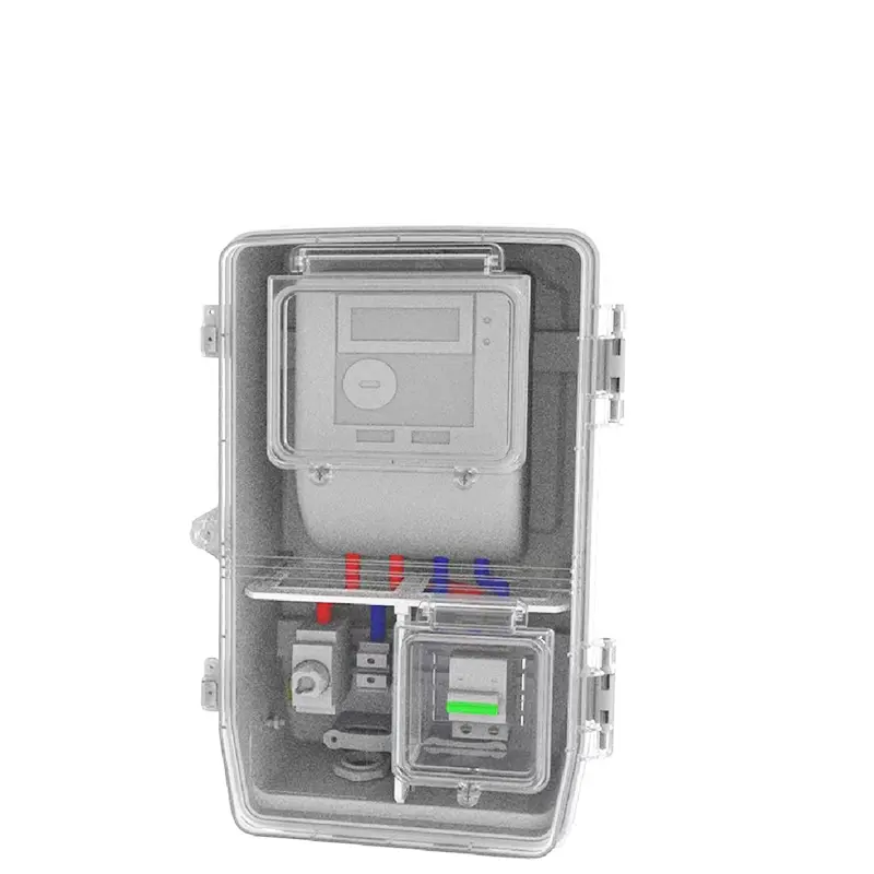 (PC+ABS/PC+GF10% ) Single-phase single-epitope non-metallic metering box Electrical configuration table