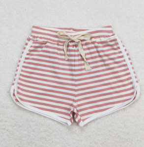 Pantalones Cortos de Verano para Niños, Suaves y Transpirables, de Seda de Leche, a Rayas, con Cintura Elástica y Cordón Ajustable - Product Image 2