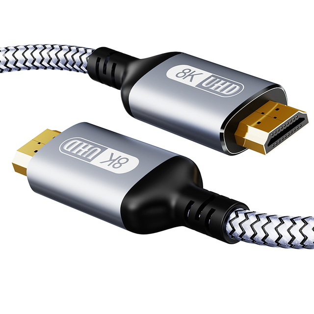 8K 60Hz HDMI 2.1 Cable 48Gbps High Speed HDMI to HDMI Dynamic HDR UHD Audio Video Sync