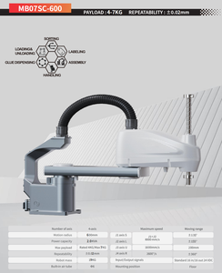 Robot <span class=keywords><strong>SCARA</strong></span> industriel haute vitesse à 4 axes pour la préhension, l'assemblage, l'étiquetage et la distribution - Product Image 3