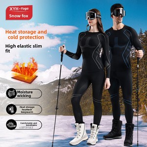 Sous-vêtements thermiques de <span class=keywords><strong>ski</strong></span> pour <span class=keywords><strong>homme</strong></span> et femme, à séchage rapide, compression, chauds - Product Image 4