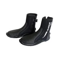 DIVESTAR 5MM Sepatu Selam Karet Neoprene Hitam Vulkanisir Peralatan Selam Pantai Sepatu Olahraga Tahan Air Bernapas Anti Selip