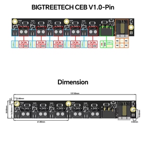Carte d'extension CAN Bus Klipper ZYSY <span class=keywords><strong>CEB</strong></span> V1.0 avec résistance terminale sélectionnable 120R pour profilés aluminium <span class=keywords><strong>2020</strong></span>, pour imprimante 3D DIY - Product Image 3
