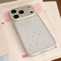 Coque de téléphone colorée Little love pour Iphone17promax 16 Coréen Simple 14 Transparent 15 Coque souple Style Ins