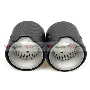 Embout d'échappement argenté en acier inoxydable M Performance en Fiber de carbone pour BMW M235i M240i <span class=keywords><strong>M335i</strong></span> M340i M435i M440i tuyau de silencieux - Product Image 3