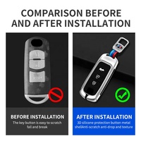 Coque de protection légère et durable en alliage de zinc et silicone pour clé de voiture Mazda, anti-poussière, vente chaude de notre usine chinoise