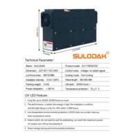 Lámpara de Curado UV LED Refrigerada por Aire de 180*20 MM y 450W para Impresoras UV con Cabezal de Impresión Epson I3200 XP600 TX800 Ricoh G5 G6