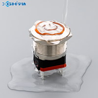Interrupteur à bouton-poussoir YUDA en métal de haute qualité, courant élevé spécial 20A, lumière LED, 16/19/22/25mm, indice de protection IP67, personnalisable