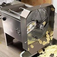 Fabrieksgroothandel Elektrische Bananenchips Snijmachine Plantain Snijder Fruit Groente Gereedschap Verstelbare Dikte 0-9mm