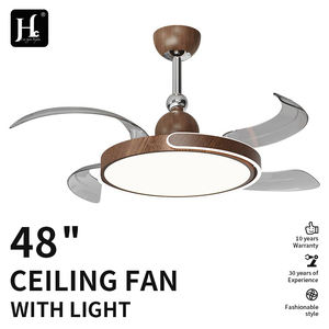 Ventilador de Techo Moderno Invisible con Aspas Plegables Retráctiles con Control Remoto, LED de 36 Pulgadas con Luz para Sala de Estar - Product Image 6