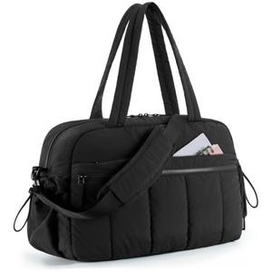 Sac de sport unisexe en coton grande capacité avec compartiment à chaussures et fermeture éclair, sac de voyage à bandoulière tendance - Product Image 1