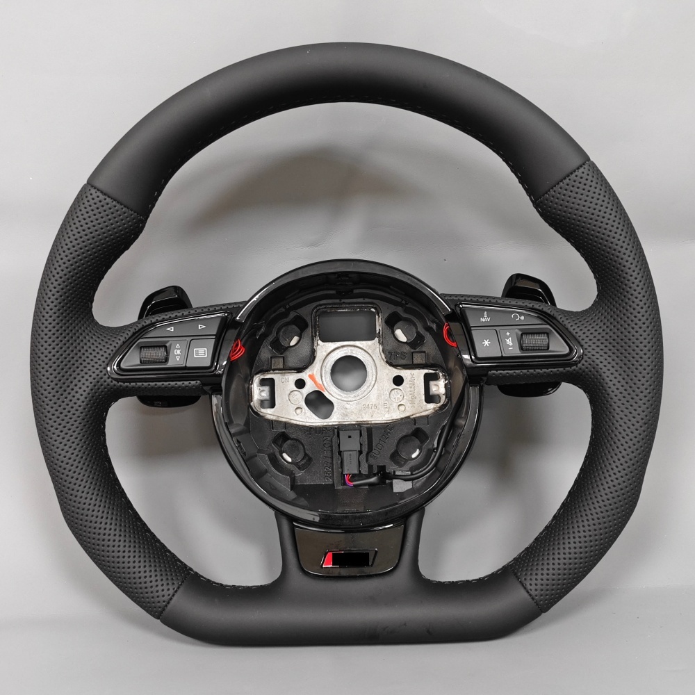 Upgrade Flat Bottom Leather Steering Wheel (Audi Fitment), photo 2