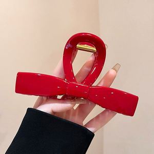 Pinza de Pelo Minimalista con Lazo Grande para Mujer, Novedad 2024, Elegante Hecha a Mano para Peinados, Pinza de Tiburón de Alta Gama para la Nuca, Otoño Invierno - Product Image 3