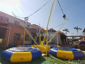Trampoline Bungee <span class=keywords><strong>Gonflable</strong></span> 4-en-1 Épais en PVC avec Cadre en Acier pour Carnavals – Idéal pour Enfants et Adultes – Prix Abordable - Product Image 5