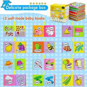 Libro de Tela para Bebés de 0 a 6 Meses, Juguete Sensorial con Texturas y Sonidos, para Cuna o Asiento de Auto - Product Image 3