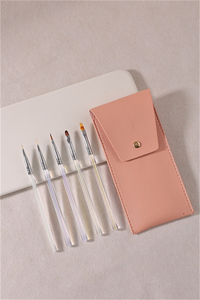 Bán Chạy Nhất Sản Phẩm 5 cái/bộ Chất Lượng Cao Móng Tay Nghệ Thuật Bàn Chải Thiết Lập Biểu Tượng Tùy Chỉnh Vẽ Đường 3D Móng Tay Nghệ Thuật Bàn Chải Với Túi Thiết Lập - Product Image 3