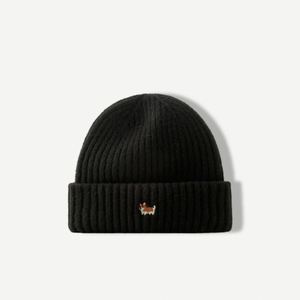 Autumn Winter Unisex <b>Wool</b> Knitted <b>Hat</b> Image Style Warm Ear Protection Trendy Jacquard Animal Print Common Travel <b>Beanies</b> - Product Image 4