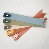 Marque-page en cuir aux couleurs contrastées, marque-pages mignons pour la lecture quotidienne et les cadeaux, cadeaux personnalisés pour les amateurs de livres