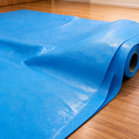Tapis de peintre imperméable antidérapant non tissé, feutre bleu auto-adhésif pour la protection des sols et la décoration des escaliers dans les projets de construction