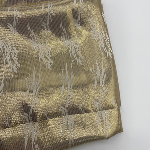IN STOCK Metallic <strong>Silk</strong> Jacquard Lurex <strong>Silk</strong> <strong>Brocade</strong> <strong>Fabric</strong> for Sale - Product Image 3