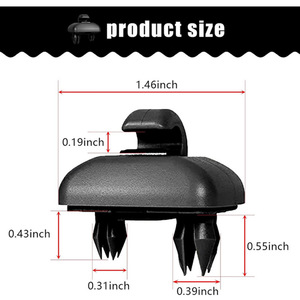 Clips de sujeción para el espejo de la visera del sol de Audi con ganchos 8E0857562 para accesorios interiores de coche - Product Image 3