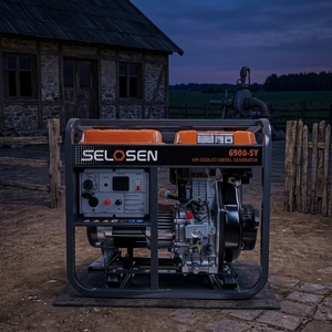 Portable 3kw -20kw <b>Generator</b> Air Cooled 6 Kw 4 Stroke Engine OEM ODM Cell Ship to Israel 6900sy <b>Generator</b> Home Use - Product Image 2