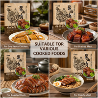 Sachet d'emballage alimentaire imprimé sur mesure pour viande cuite, pochette alimentaire haute barrière pour poulet et canard braisés, emballage alimentaire prêt à consommer, OEM