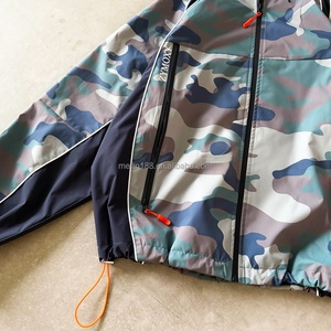 Vestes de design tendance, motif camouflage, bande réfléchissante 3M, veste légère en nylon pour l'extérieur, veste à capuche coupe-vent, personnalisable - Product Image 4