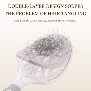 Nuova Spazzola per Capelli Compatta e Impermeabile, Design Oblungo, per Rimozione dei Peli Ricci e Massaggio, Personalizzabile - Product Image 5