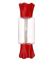 Tube de brillant à lèvres transparent en plastique, inspiré des bonbons, pour la vente en gros, emballage cosmétique portable et mignon pour brillant à lèvres