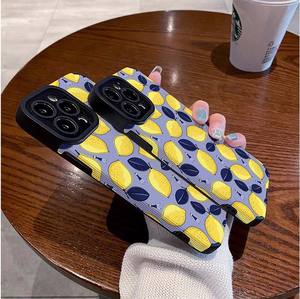 Belle Jaune <span class=keywords><strong>Citron</strong></span> Impression TPU Cuir Artificiel Housse de Téléphone Portable pour <span class=keywords><strong>Iphone</strong></span> X Xr Xs <span class=keywords><strong>11</strong></span> 12 13 14 15 16 17 Pro Max - Product Image 6