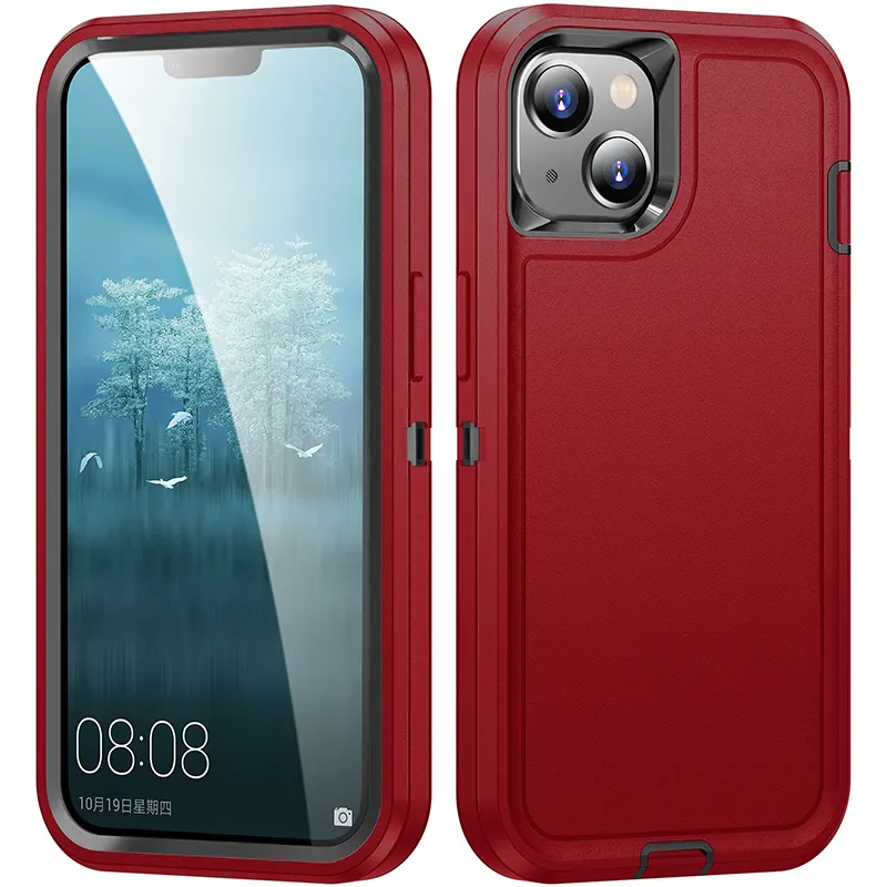 2023 Neues Design 3 in 1 Robuste Telefon hülle 360 Full Cover Protective Shock proof Phone Case Für iPhone 14 Pro max