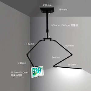 Ceiling Mounted Tattoo <b>Work</b> <b>Light</b> Aluminum Alloy <b>LED</b> Lamp Remote Control 360 Degree Rotation - Product Image 2