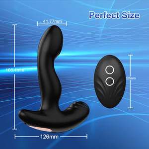 Masseur de <span class=keywords><strong>prostate</strong></span> masculin en silicone, vibromasseur pour adultes, jouets sexuels pour femmes et hommes, plug anal télécommandé - Product Image 4