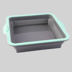 Moule à gâteau pliant en silicone Plateau de cuisson domestique Moule à pain Moule à beignet Facile à enlever Outils de cuisson de style nordique - Product Image 5