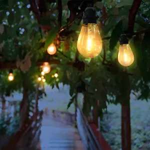 S14 Waterdichte Camping Led String Lights Kerst Bruiloft Vakantie Decoratie