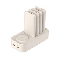 Station d'alimentation 4 en 1 40000 mAh 10W avec câble intégré, batteries externes