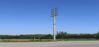 Structure de puissance à haute tension Polonais en acier pour la ligne de transmission