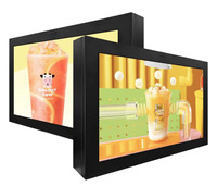 Afficheur publicitaire LCD mural extérieur haute luminosité, étanche, signalisation numérique pour la promotion commerciale en magasin et en rue