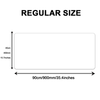 Tapis de souris de jeu personnalisé en usine, résistant à l'eau, grand format, blanc, vierge pour sublimation, base en caoutchouc